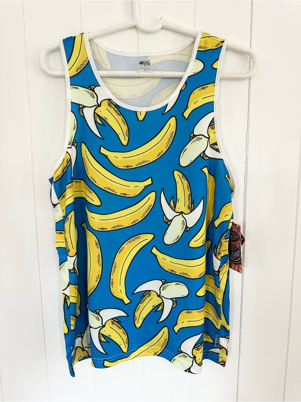 NWT Uzzi Men’s Banana Tank Top Dri-Fit UPF 50